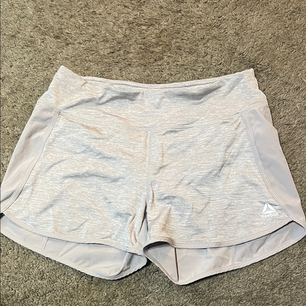 Reebok Women's Light Gray Athletic Shorts